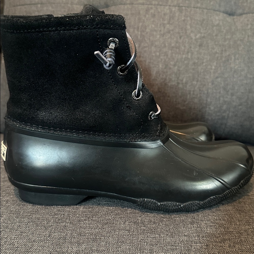 Sperry Women's Black Lace-Up Boots